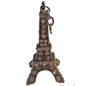 Crystal Eifel Tower Bag Charm 3D
